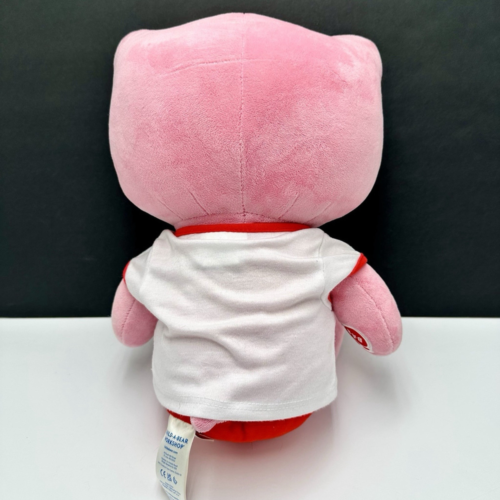 Build A Bear Holly Jolly Hello Kitty Pink Red 18" Plush Holiday Christmas Shirt - Picture 4 of 8